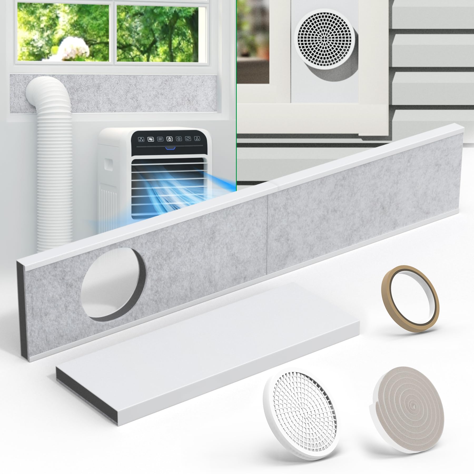 Amazon.com: Forestchill Portable Air Conditioner Window Vent Kit